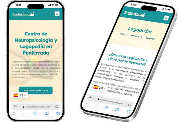 Web movil Evoluciona Ponferrada