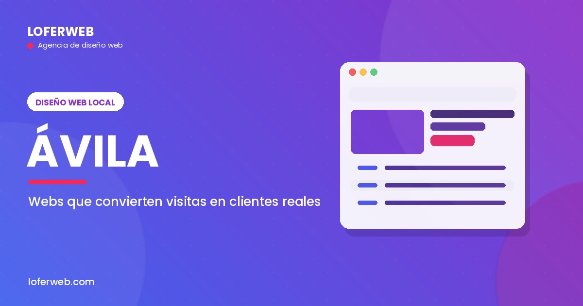 Diseño web en Ávila para comercio, hostelería y turismo – Loferweb