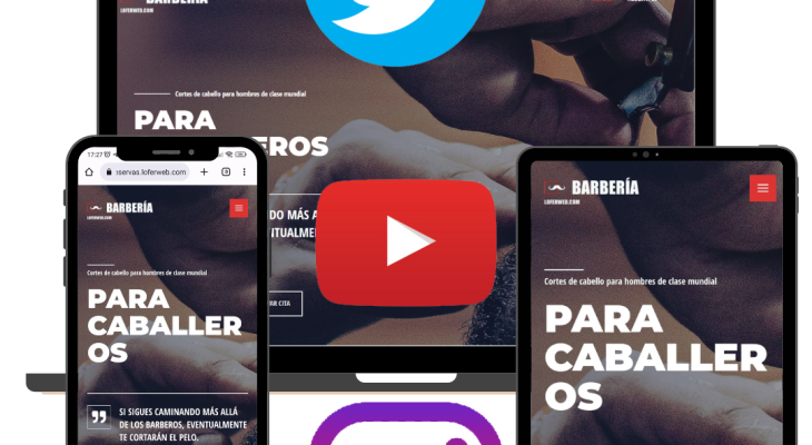 redes sociales y web